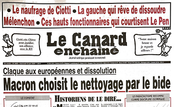 Le Canard Enchaîné du 12 juin FRENCH PDF 2024