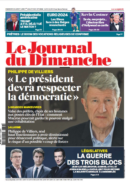 Le Journal du Dimanche du 30 Juin FRENCH PDF 2024